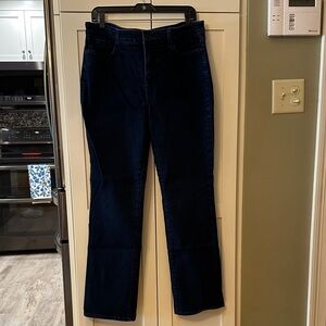 NYDJ Women's Deep Indigo Straight Leg Jeans